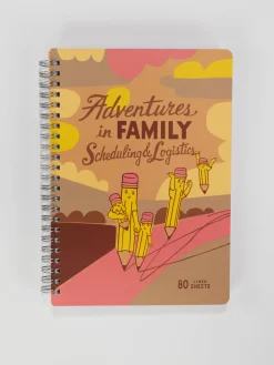 Adventures In Family Scheduling & Logistics 6x8 Spiral Notebook