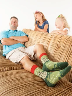 Ain't No Bad Joke Like A Dad Joke M-Crew Socks