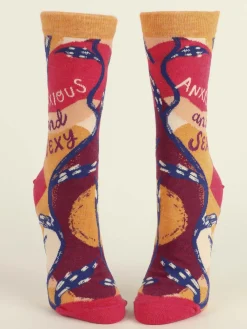 Anxious and Sexy W-Crew Socks