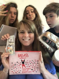 Bad Ass Woman Who Takes Care Of Everyone Zipper Pouch
