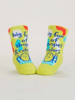 Big Fan Of Shapes & Colors/ Cool If I Throw Up On You? Baby Socks