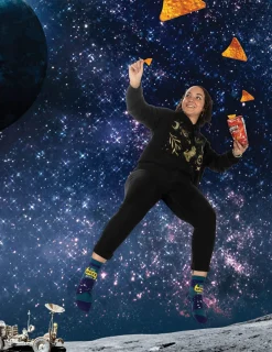 Big Space Nerd W-Ankle Socks