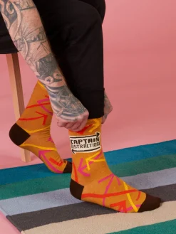 Captain Distraction M-Crew Socks