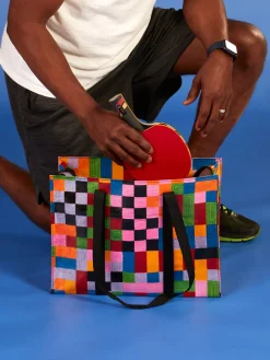 Color Cube Shoulder Tote