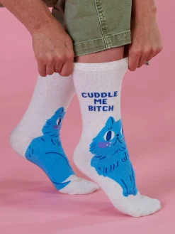 Cuddle Me Bitch W-Crew Socks