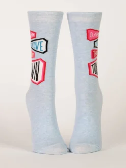 Damn I Love This Town W-Crew Socks