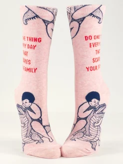 Do One Thing Every Day That Scares Your Family W-Crew Socks