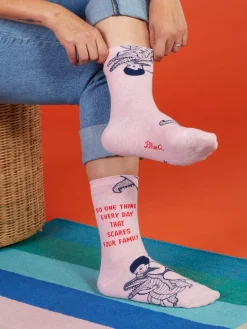 Do One Thing Every Day That Scares Your Family W-Crew Socks
