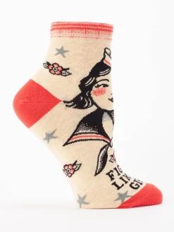 Fight Like A Girl W-Ankle Socks