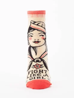 Fight Like A Girl W-Ankle Socks