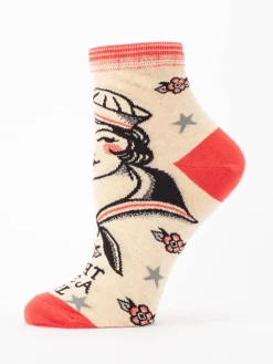 Fight Like A Girl W-Ankle Socks