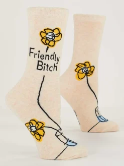 Friendly Bitch W-Crew Socks
