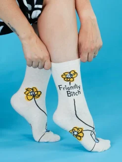 Friendly Bitch W-Crew Socks