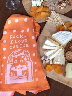Fuck, I Love Cheese Dish Towel