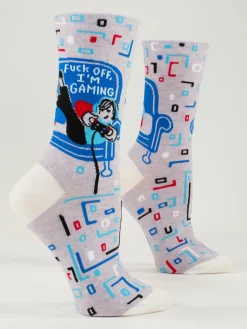 Fuck Off, I'm Gaming W-Crew Socks