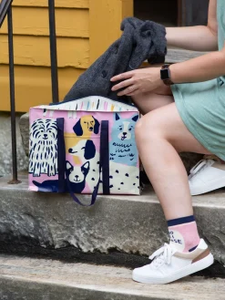 Happy Dogs Shoulder Tote