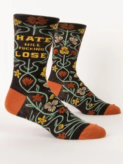 Hate Will Fucking Lose M-Crew Socks
