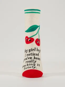 Hey Girl Hey! I Noticed You've Been Really Rocking It Lately. W-Ankle Socks