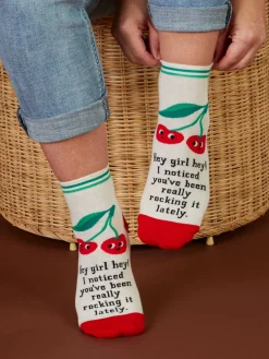 Hey Girl Hey! I Noticed You've Been Really Rocking It Lately. W-Ankle Socks