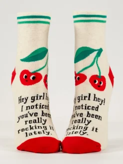 Hey Girl Hey! I Noticed You've Been Really Rocking It Lately. W-Ankle Socks