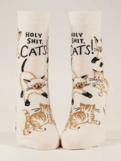 Holy Shit. Cats! W-Ankle Socks