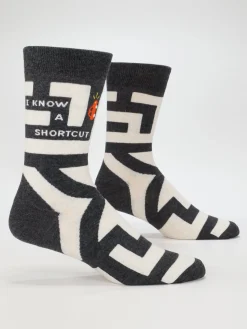 I Know A Shortcut M-Crew Socks