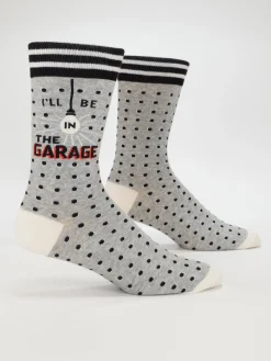 I'll Be In The Garage M-Crew Socks