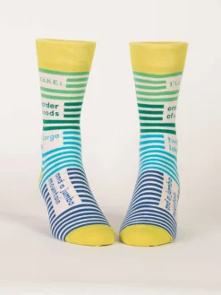 I'll Take One Order Of Woods, Two Large Lakes, And A Jumbo Mountain M-Crew Socks