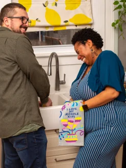 I Love My Asshole Kids Dish Towel