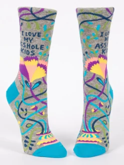I Love My Asshole Kids W-Crew Socks