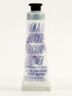 I'm a Delicate Fucking Flower Natural Hand Cream - Lilac with Some Basil & Rose