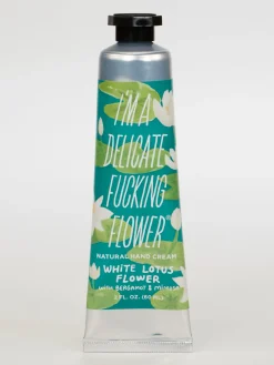 I'm A Delicate Fucking Flower Natural Hand Cream- White Lotus Flower with Bergamot & Mimosa