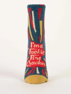 I'm A Fuckin' Firecracker W-Ankle Socks