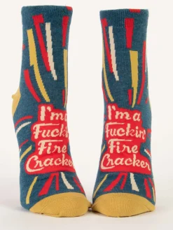 I'm A Fuckin' Firecracker W-Ankle Socks