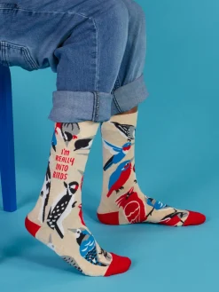 I'm Really Into Birds M-Crew Socks