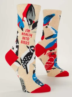 I'm Really Into Birds W-Crew Socks