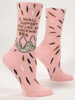 I Shall Support You Like An Underwire Bra W-Crew Socks