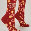 I Work My Ass Off W-Crew Socks