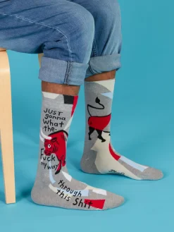 Just Gonna What The Fuck My Way Through This Shit M-Crew Socks
