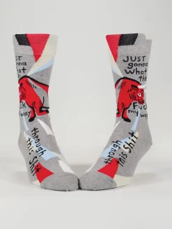 Just Gonna What The Fuck My Way Through This Shit M-Crew Socks