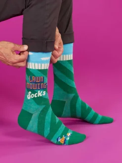Lawn Mowing Socks M-Crew Socks