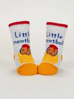 Little Meatball/ I Get Heavy Baby Socks