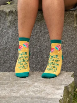 Luck Ain't Got Nothin' To Do With It W-Ankle Socks