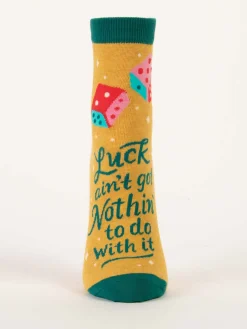Luck Ain't Got Nothin' To Do With It W-Ankle Socks
