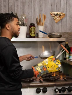 Man With A Pan Oven Mitt