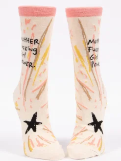 Motherfucking Girl Power W-Crew Socks