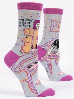 My Dog Is Cool As Fuck W-Crew Socks