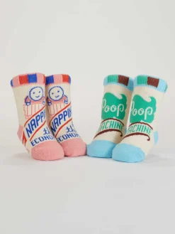 Napping? In This Economy?/Poop Machine Baby Socks