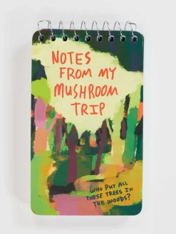 Notes From My Mushroom Trip 3x5 Spiral Notebook