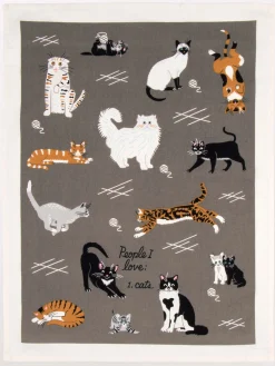 People I Love: Cats Dish Towel